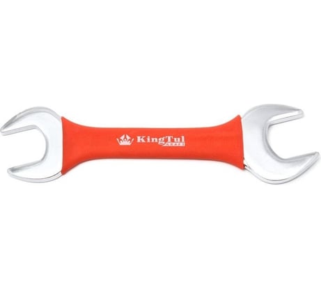 Рожковый ключ KingTul 16x17 мм, в прорезиненной оплетке KT-101617k/321617/(11065)