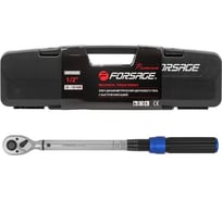 Динамометрический ключ щелчкового типа Forsage Premium с быстрой фиксацией, 20-120 Нм, 1/2", в пластиковом кейсе F-6474525(48603)
