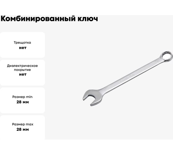 Комбинированный ключ Forsage 28 мм F-75528(9092)