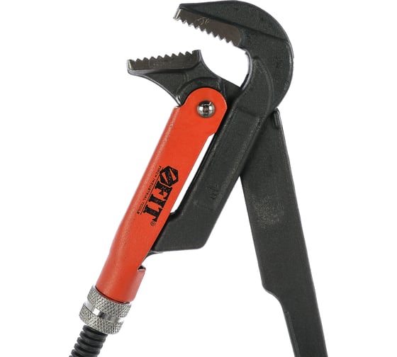 Трубный газовый ключ FIT 90гр, тип L , инстр.сталь, 1", 300мм 70371