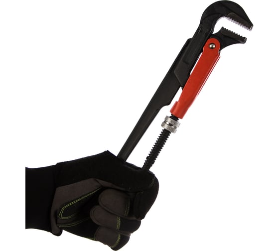 Трубный газовый ключ FIT 90гр, тип L , инстр.сталь, 1", 300мм 70371
