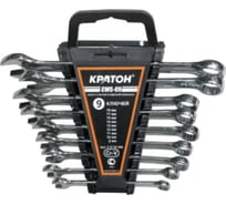 Набор комбинированных ключей 9 предметов Кратон CWS-09 2 27 03 009