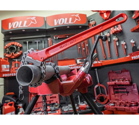 Цепной ключ VOLL с14 для труб до 5", до ø 125мм 5.05014