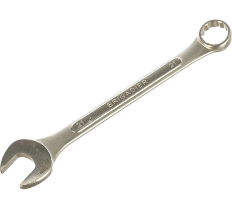 Гаечный комбинированный ключ 21мм Brigadier 52065