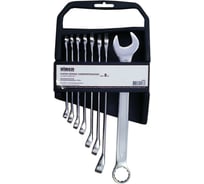 Набор ключей (гаечных, комбинированных, CrV, 8-19мм, 8шт) Biber ПРОФИ 90682 тов-155285