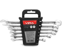 Комбинированные ключи Vira набор из 6, исполнение Bright Cr-V сталь 510106