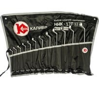 Набор накидных ключей, 12 штук, CrV Калибр ННК-12Т 00000062590