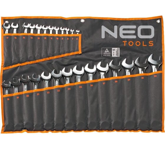 Комбинированные ключи 6-32 мм, 26 шт. NEO Tools 09-035