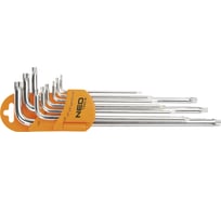 Комбинированные ключи NEO Tools T10-T50 мм, 9 шт. 09-516