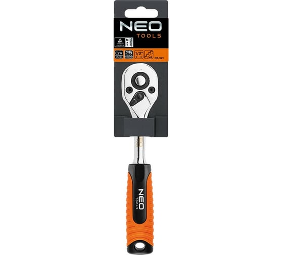 Трещоточный ключ NEO Tools 1/2", 265мм 08-521