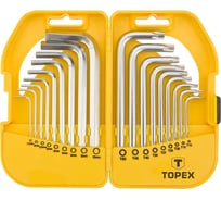 Ключи шестигранные и Torx, 18 шт TOPEX 35D952
