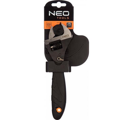 Разводной ключ NEO Tools 200 мм 0-30 мм с трещоткой 03-017