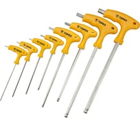 Набор шестигранных ключей TOPEX HEX, Т-образная ручка, 8 шт. 35D967