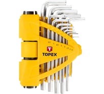 Набор шестигранных ключей TOPEX 1.5-10мм, 13шт. 35D970