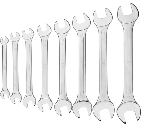 Двухсторонние ключи с открытым зевом NEO Tools 6-22 мм, 8 шт. 09-851