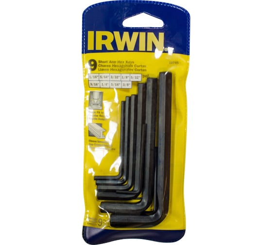 Набор шестигранных ключей Irwin 9шт. T10745