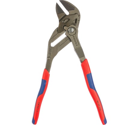 Переставные клещи KNIPEX 52 м, 250 мм, серые, 2К ручки KN-8602250