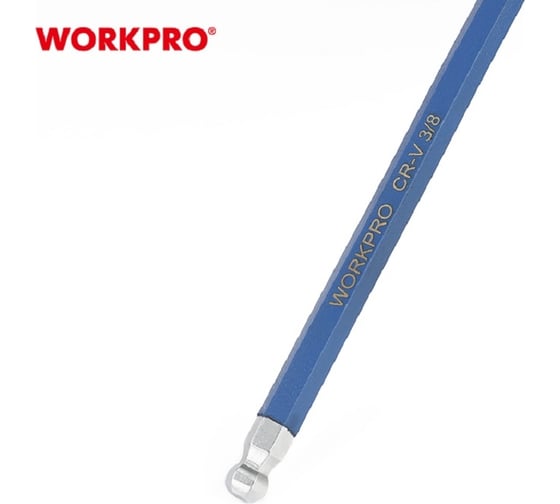 Ключи 6-гранные длинные с шаром WORKPRO 9шт. в держателе PRO WP222011