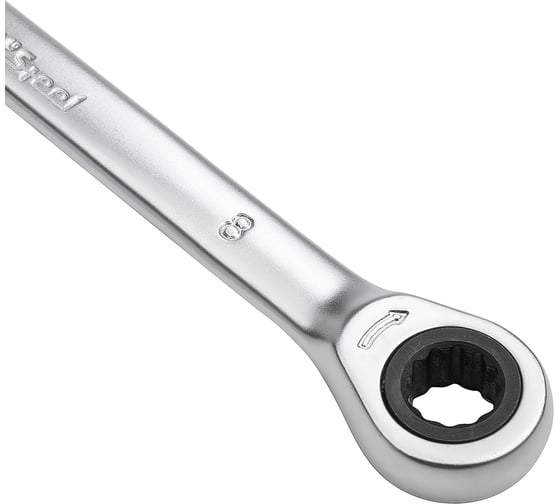Комбинированный ключ с трещоткой 8мм AV Steel  AV-315008