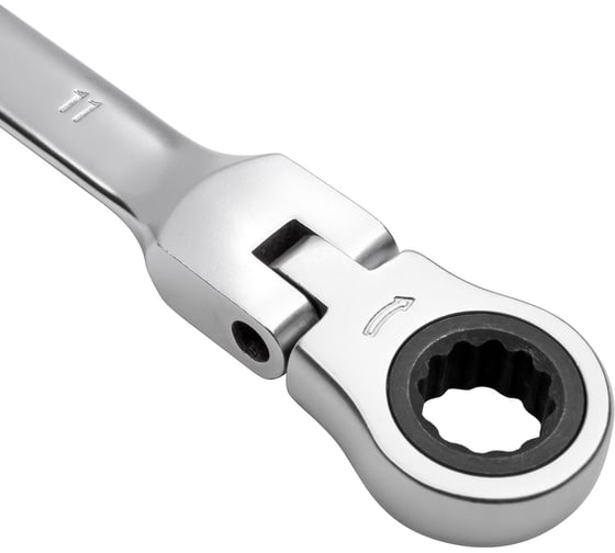 Комбинированный ключ трещоточный с шарниром 11мм AV Steel  AV-315211