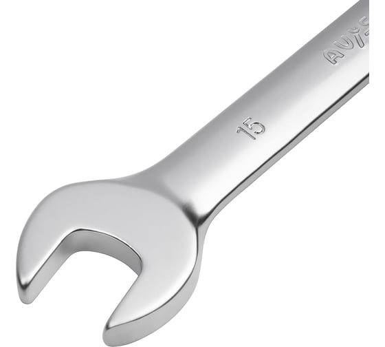 Комбинированный ключ трещоточный с шарниром 15мм AV Steel  AV-315215