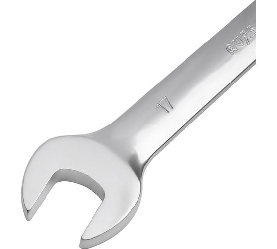 Комбинированный ключ трещоточный с шарниром 17мм AV Steel  AV-315217