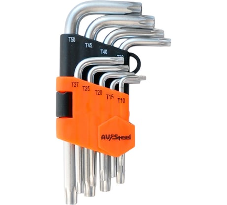 Набор ключей TORX AV Steel 9 предметов AV-367109