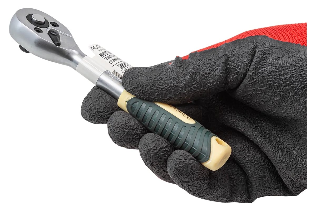 Трещотка Rockforce реверсивная с резиновой ручкой 1/4" RF-80222W(52179 ...