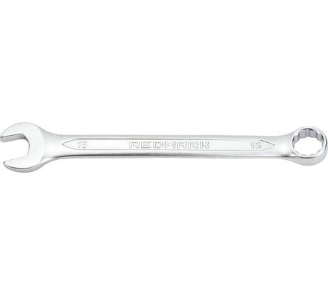 Комбинированный гаечный ключ REDMARK 15x15 мм, холодный штамп, CR-V RM3240615