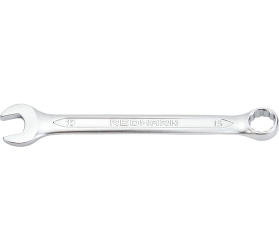Комбинированный гаечный ключ REDMARK 15x15 мм, холодный штамп, CR-V RM3240615 1