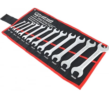 Набор рожковых ключей REDMARK 6x7-30x32 мм, холодный штамп, CR-V, сумка, 12шт. RM3240323