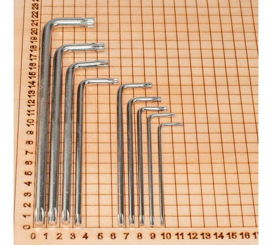 Набор ключей Pro Legend Torx 9 штук, большой PL4720
