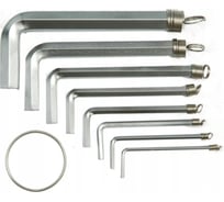 Набор шестигранников VOREL 2.0-10 мм, CrV, 8 шт. 56392