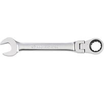 Трещоточный комбинированный ключ с шарниром, 18 мм KING TONY 373018M