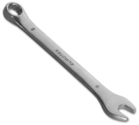 Комбинированный ключ CR-V 8 мм EUROTEX 031605-008-008