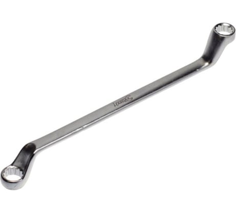 Гаечный двухсторонний накидной ключ Cr-v, матовая полировка, 24x27 мм РемоКолор 43-3-224