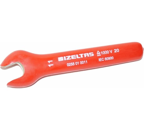 Ключ рожковый односторонний IZELTAS диэлектрический 1000V, 11 мм , 255010011