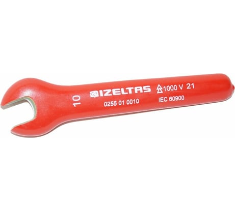 Ключ рожковый односторонний IZELTAS диэлектрический 1000V, 10 мм , 255010010