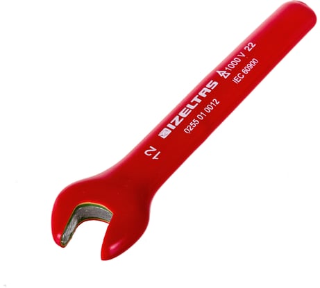 Ключ рожковый односторонний IZELTAS диэлектрический 1000V, 12 мм , 255010012
