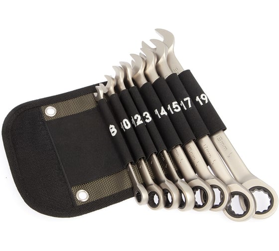Набор ключей Дело Техники трещоточных комбинированных 8 шт., в фирменной сумке 515085 1