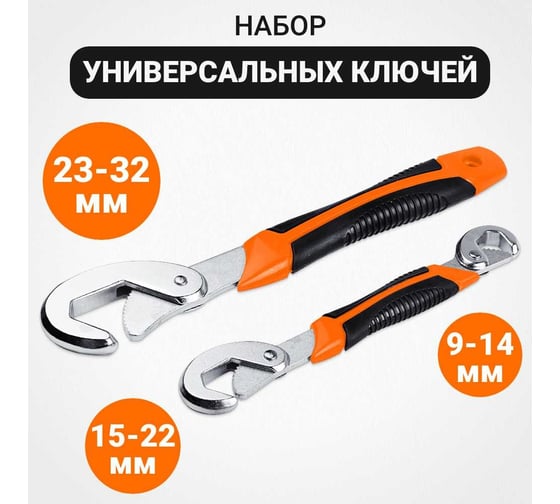 Набор универсальных ключей Wokin 2 шт, 9-14 мм, 15-22 мм, 23-32 мм 1352553