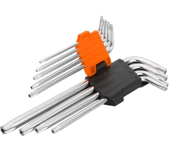 Набор шестигранных ключей Torx с отверстием Wokin 9 штук 1352725
