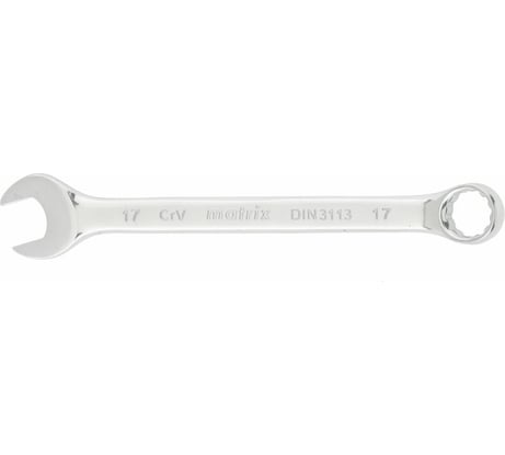 Комбинированный ключ 17 мм CrV, полированный хром MATRIX 15161