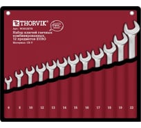 Набор гаечных комбинированных ключей THORVIK W3S12ETB ARC 12 предметов EURO 52604 15873002