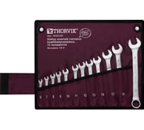 Набор гаечных комбинированных ключей THORVIK W3S12TB ARC 12 предметов 52606