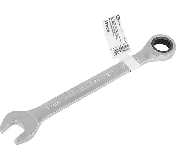 Ключ Forcekraft комбинированный трещоточный 19мм FK-75719(52401)