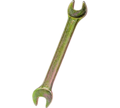 Рожковый ключ, 8x9 мм, желтый цинк СИБРТЕХ 14302