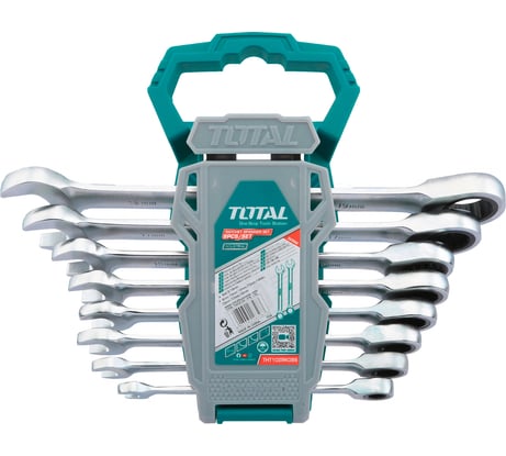 Набор ключей комбинированных с трещоткой TOTAL THT102RK086