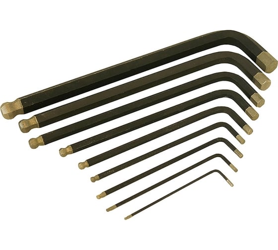 Набор шестигранных ключей Hanskonner HK1045-04-9-L