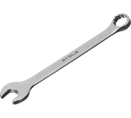 Комбинированный ключ, 15 мм, CrV, матовый хром STELS 15212